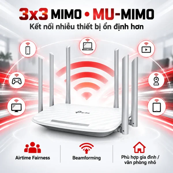 Router Wi-Fi MU-MIMO AC1900 ArCher C86