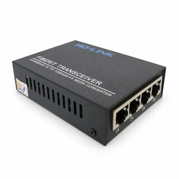 Switch chia mạng BTON 4 cổng PoE 10/100M + Fiber BT-6104 FE-25A