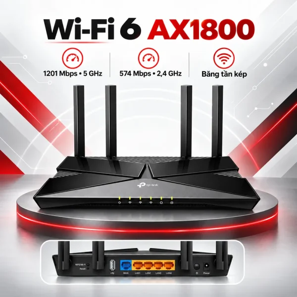 TP-Link Archer AX20 AX1800 – Router Wi-Fi 6 băng tần kép