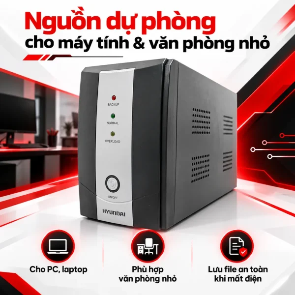 UPS Hyundai Offline 1000VA/600W HD-1000VA