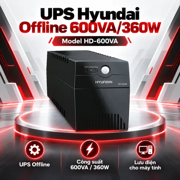 UPS Hyundai Offline 600VA/360W HD-600VA