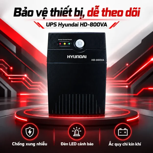 UPS Hyundai Offline 800VA/480W HD-800VA