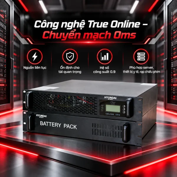 UPS HyunDai Online 2KVA/1.8KW HD-2KR9