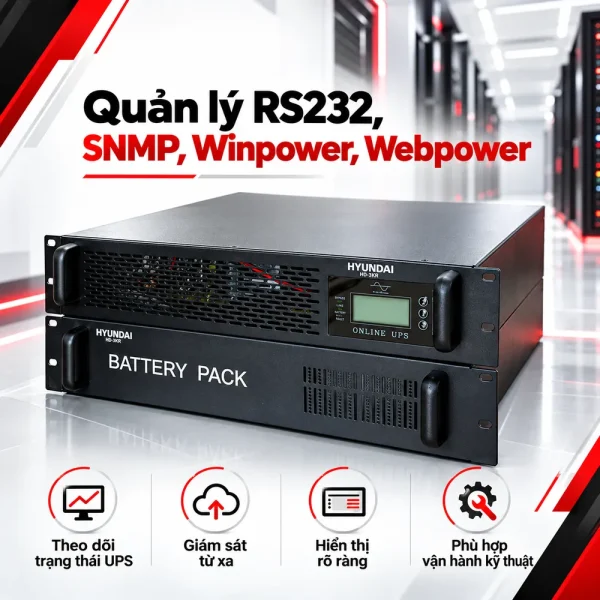 UPS HyunDai Online 2KVA/1.8KW HD-2KR9