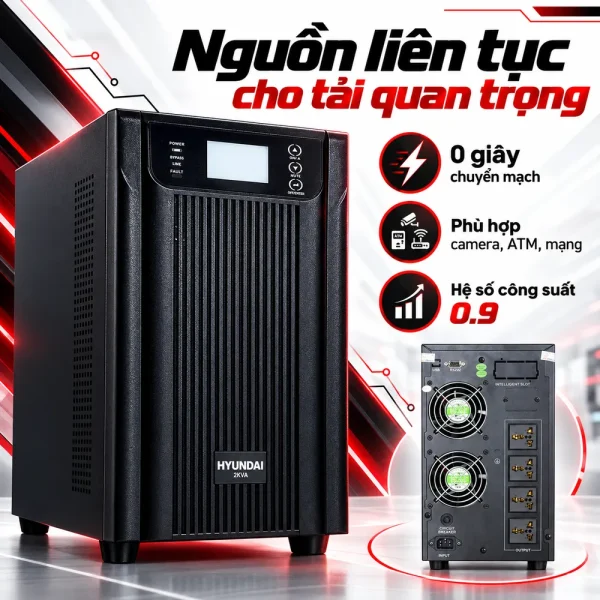 UPS HyunDai Online 2KVA/1.8KW HD-2KT9