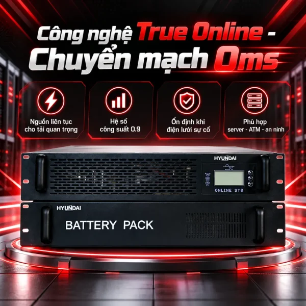 UPS HyunDai Online 3KVA/2.7KW HD-3KR9