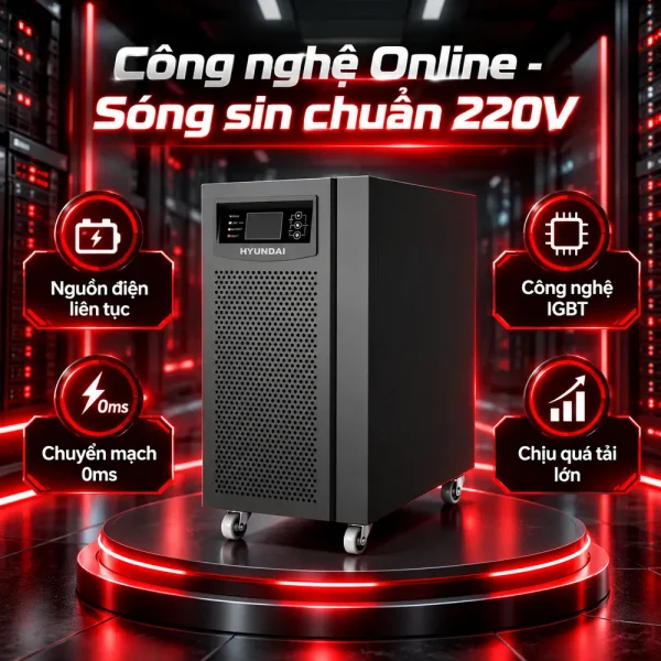 UPS HyunDai Online 3KVA/2.7KW HD-3KS