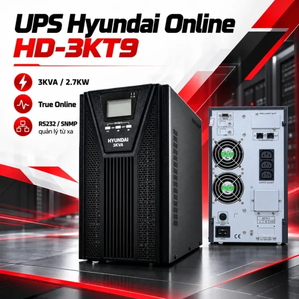 UPS HyunDai Online 3KVA/2.7KW HD-3KT9