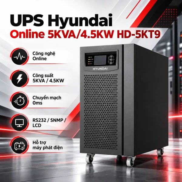 UPS HyunDai Online 5KVA/4.5KW HD-5KT9