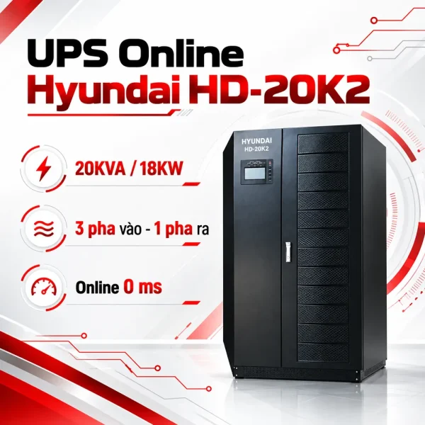 UPS Online HyunDai 20KVA/18KW HD-20K2