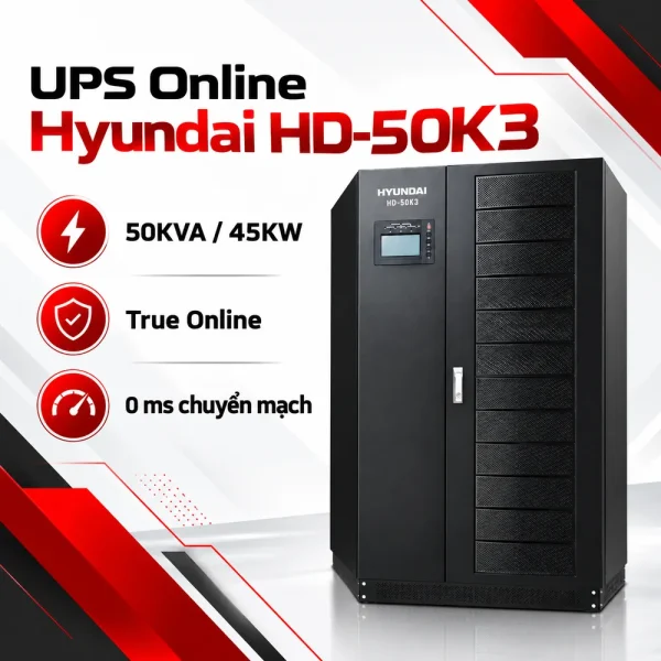 UPS Online HyunDai 50KVA/45KW HD-50K3