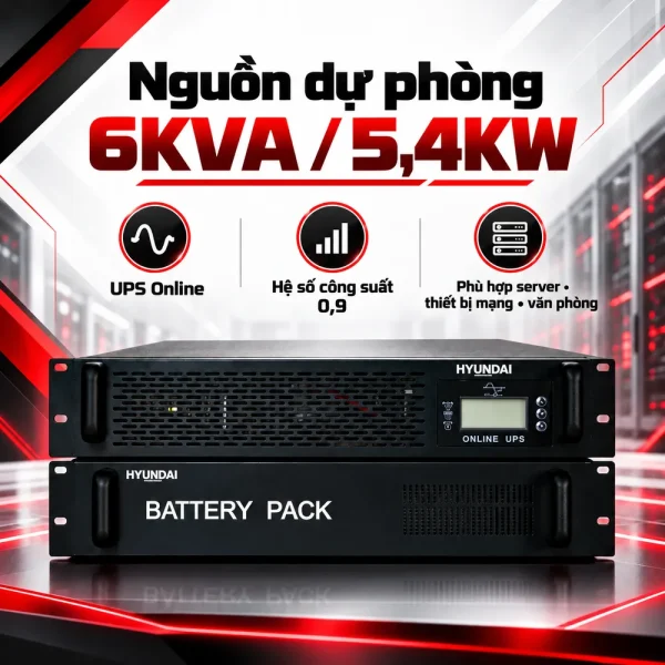 UPS Online HyunDai 6KVA/5.4KW HD-6KR9