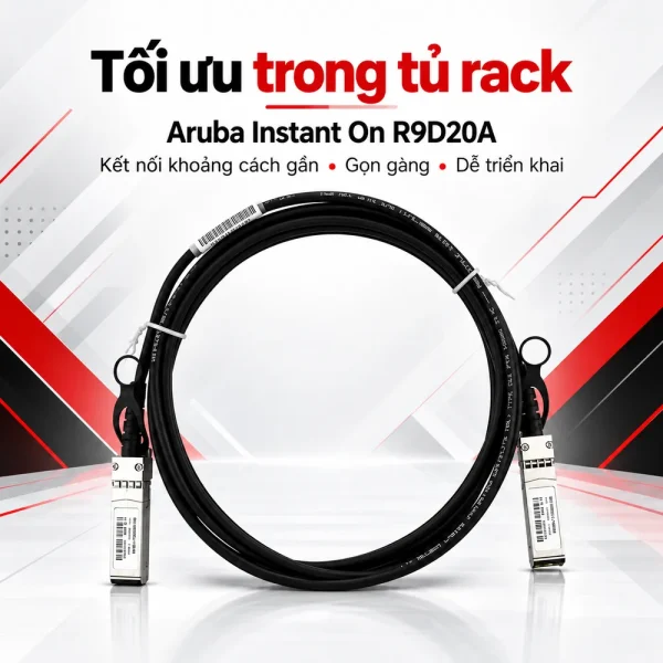 Aruba IOn 10G SFP+ to SFP+ 3m DAC Cable – R9D20A