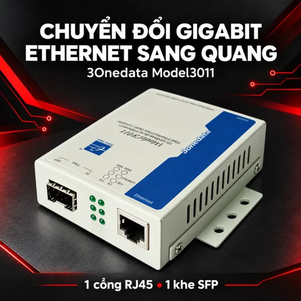 Bộ chuyển đổi quang điện 1 cổng Gigabit Ethernet sang SFP Model3011