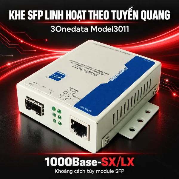 Bộ chuyển đổi quang điện 1 cổng Gigabit Ethernet sang SFP Model3011