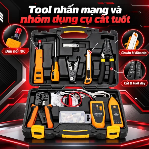 Bộ dụng cụ chuyên làm mạng: Thành phần, công dụng và cách lựa chọn