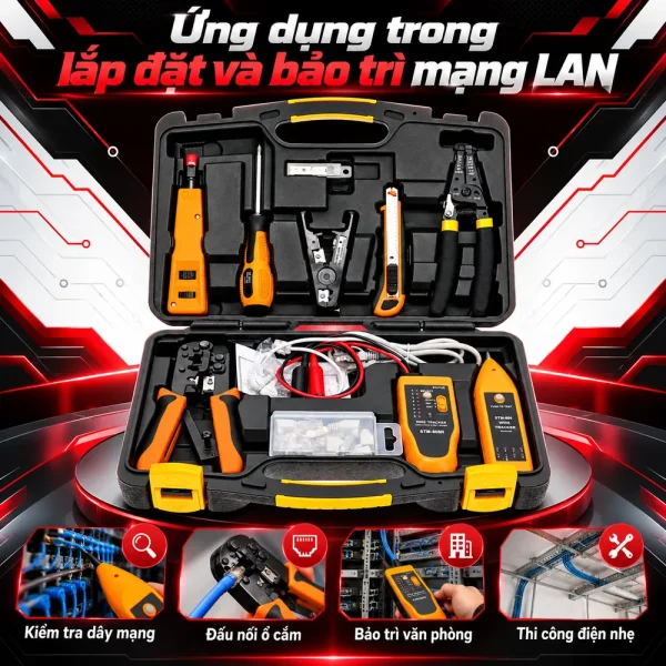 Bộ dụng cụ chuyên làm mạng: Thành phần, công dụng và cách lựa chọn