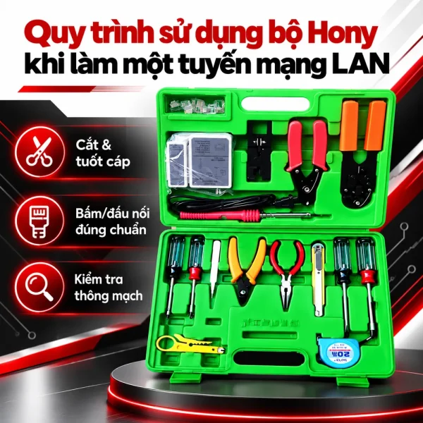 Bộ dụng cụ làm mạng Hony
