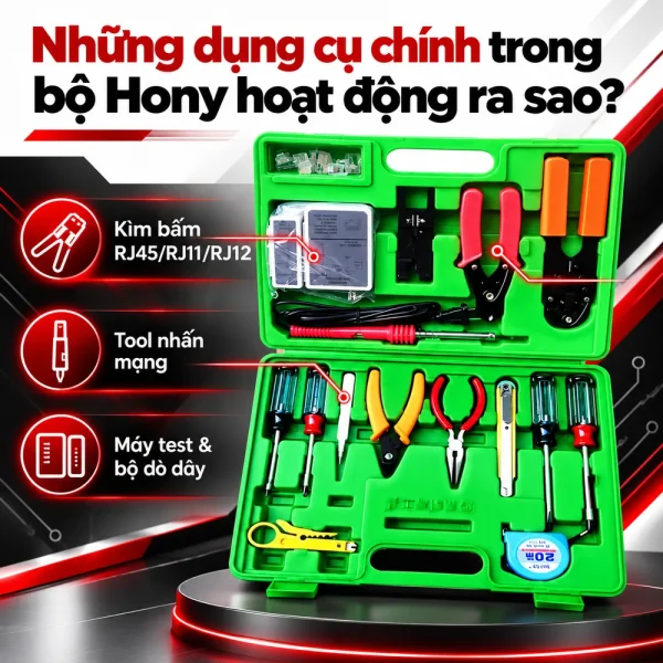 Bộ dụng cụ làm mạng Hony