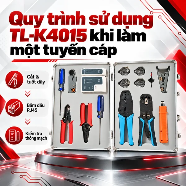 Bộ dụng cụ làm mạng Talon TL-K4015