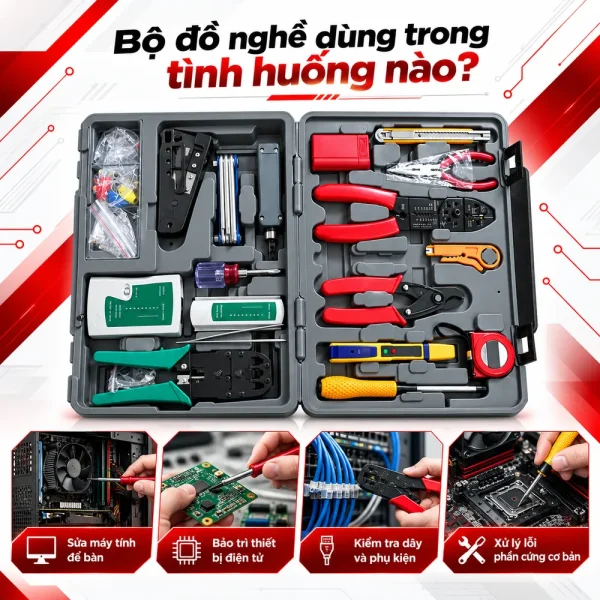 Bộ dụng cụ sửa chữa máy tính (loại lớn), chính hãng