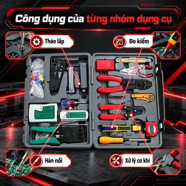 Bộ dụng cụ sửa chữa máy tính (loại lớn), chính hãng