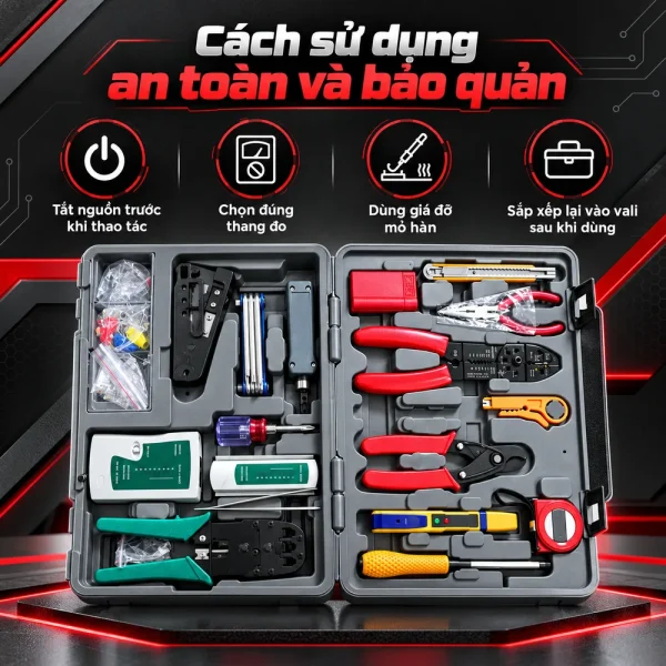 Bộ dụng cụ sửa chữa máy tính (loại lớn), chính hãng