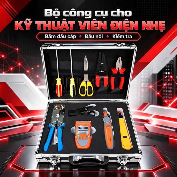 Bộ dụng cụ thi công cáp mạng ANCOMTECK ACT-K507