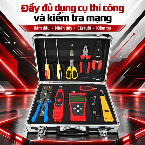 Bộ dụng cụ thi công cáp mạng ANCOMTECK ACT-K508