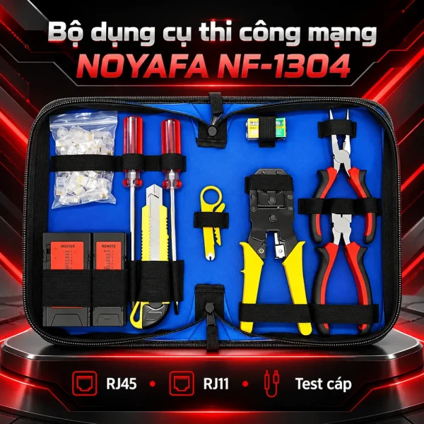 Bộ dụng cụ thi công mạng NOYAFA NF-1304