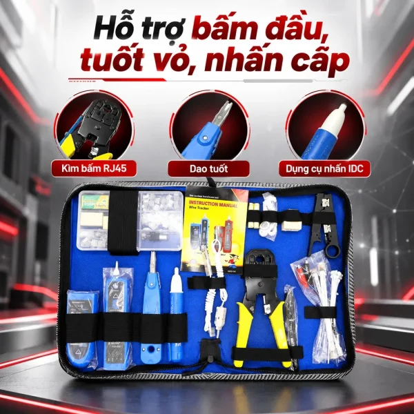 Bộ dụng cụ thi công mạng NOYAFA NF-1501