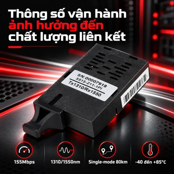 Bộ thu phát quang 1X9 sợi đơn 155M 5144-311-1PI/5146-211-1PI