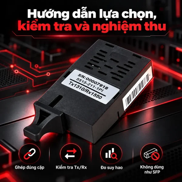 Bộ thu phát quang 1X9 sợi đơn 155M 5144-311-1PI/5146-211-1PI