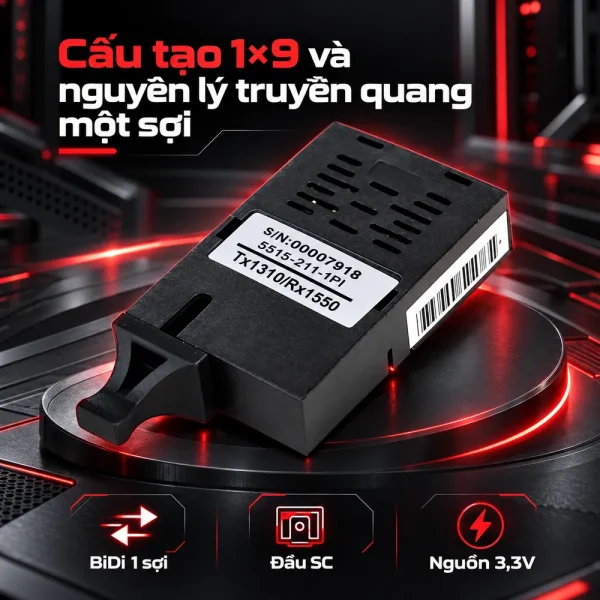 Bộ thu phát quang 1X9 sợi đơn 155M 5144-311-1PI/5146-211-1PI