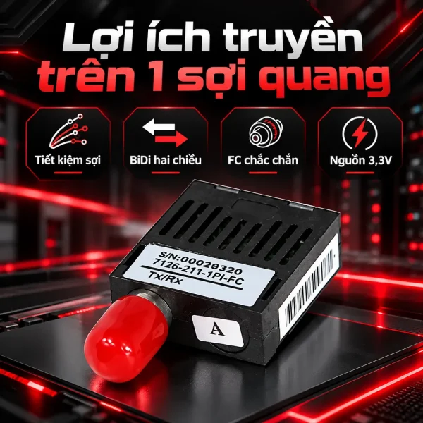 Bộ thu phát quang BIDI 7313-321-1PI-FC/7316-221-1PI-FC