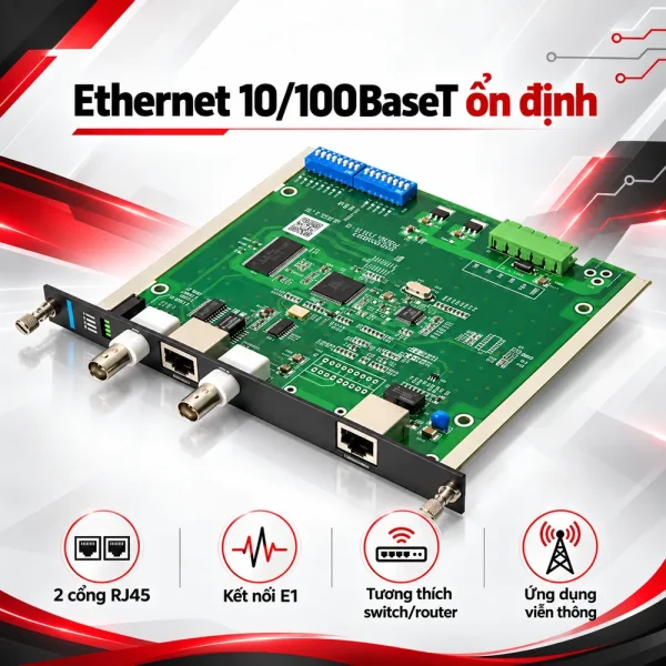 CARD7211 CARD chuyển đổi E1 sang Ethernet