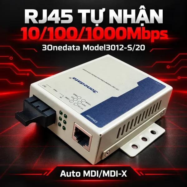 Converter quang 3Onedata Model 3012S/40