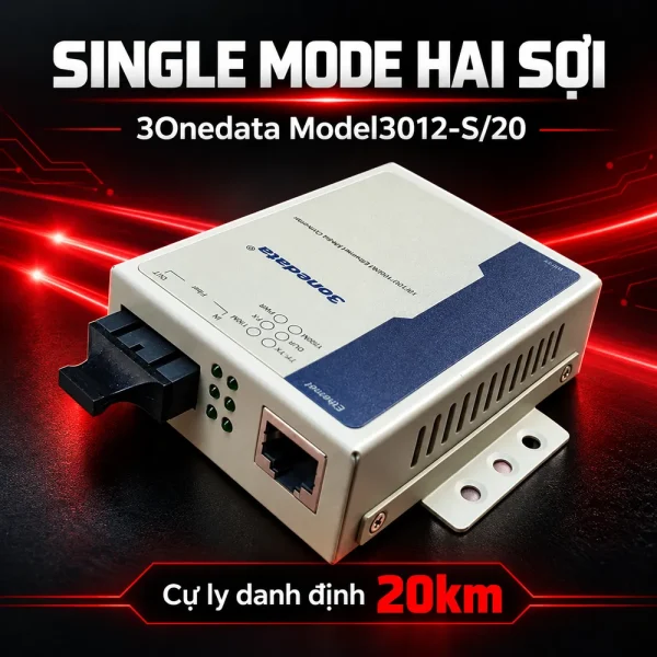 Converter quang 3Onedata Model 3012S/40
