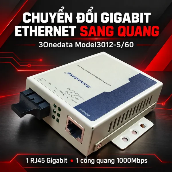 Converter quang 3Onedata Model 3012S/60