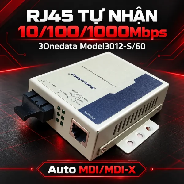 Converter quang 3Onedata Model 3012S/60