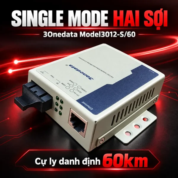 Converter quang 3Onedata Model 3012S/60