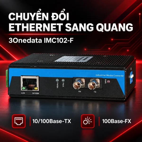 Converter quang điện 3Onedata Model IMC102-F