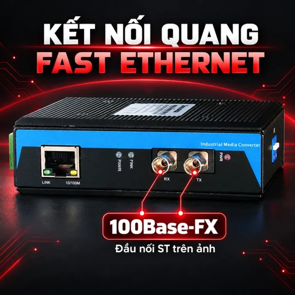 Converter quang điện 3Onedata Model IMC102-F
