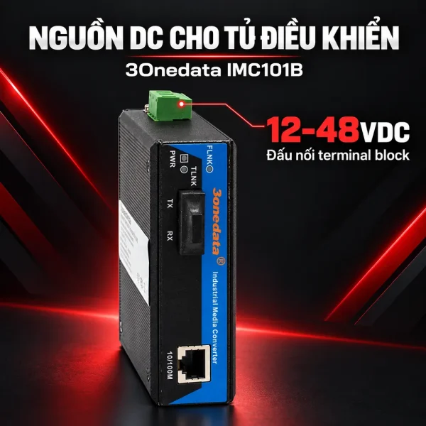 Converter quang điện công nghiệp – 3Onedata Model IMC101B