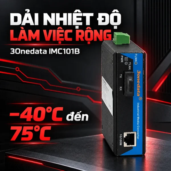 Converter quang điện công nghiệp – 3Onedata Model IMC101B