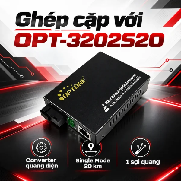 Converter quang Optone OPT-3201S20