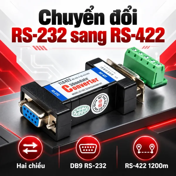 Converter quang RS232 sang RS422 3Onedata Model TLC422