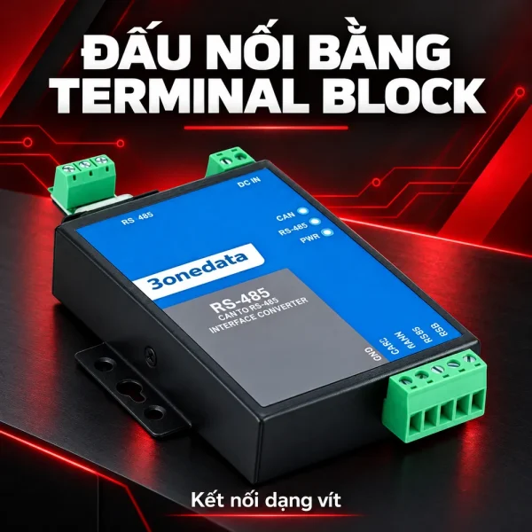 Converter quang RS232 sang RS485 3Onedata 485A
