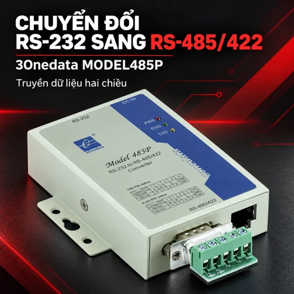 Converter quang RS232 sang RS485 3Onedata Model 485P