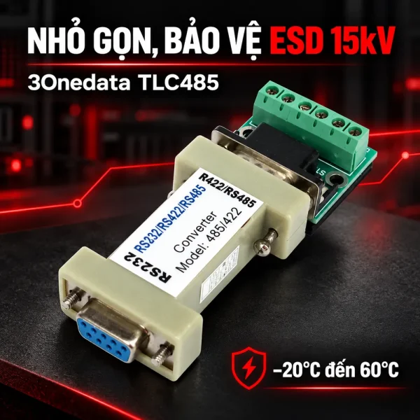 Converter quang RS232 sang RS485 3Onedata Model TLC485